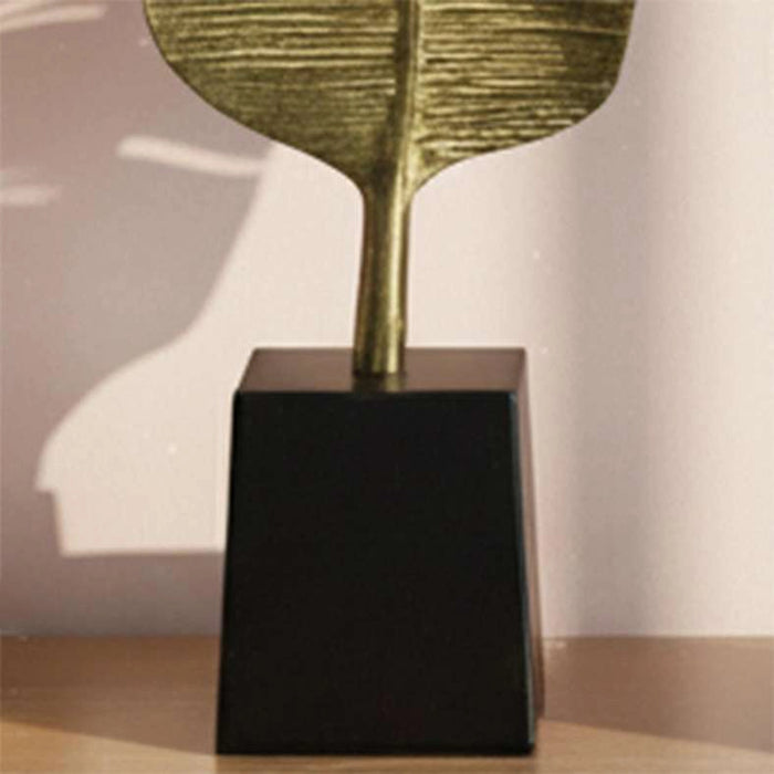 Tyrell Metal Leaf Sculpture 28X28X110Cm - Gold