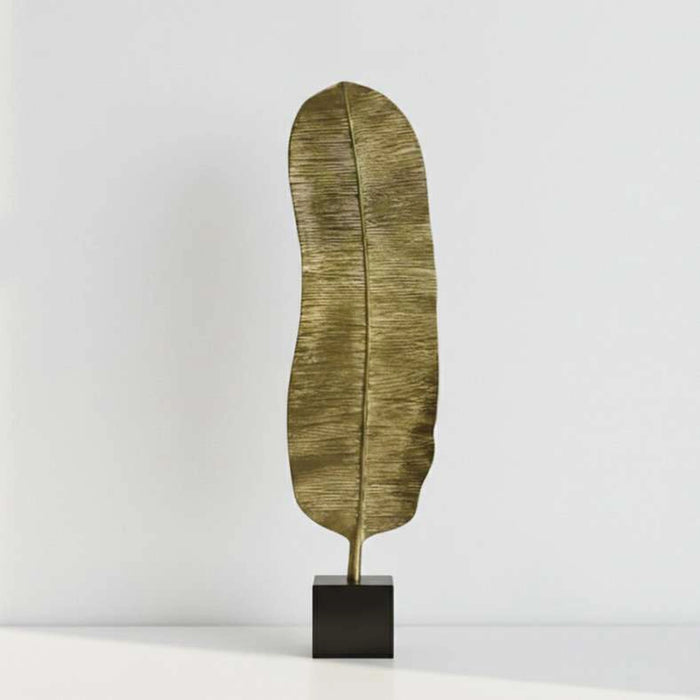 Tyrell Metal Leaf Sculpture 28X28X110Cm - Gold