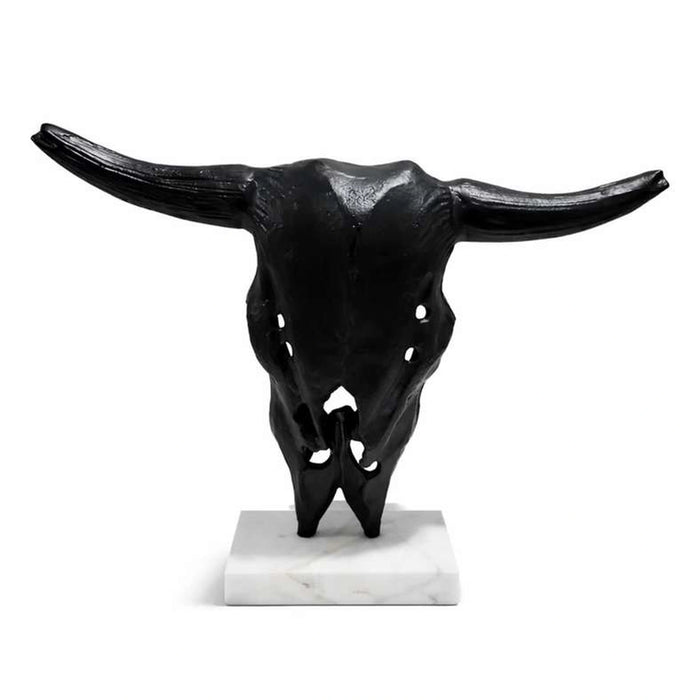 Tyrion Metal Big Bull Sculpture 52X18X43Cm - Black