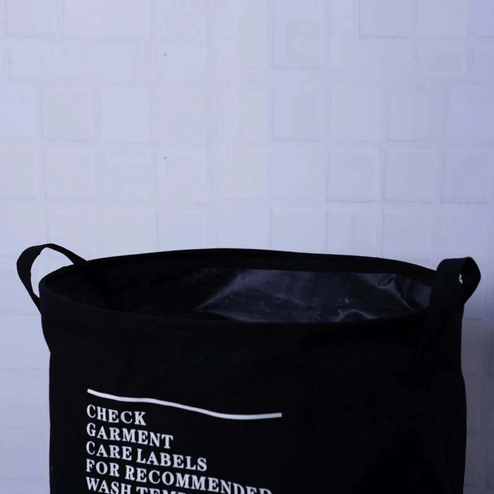 Tyrus Laundry Hamper - Black Pan Home