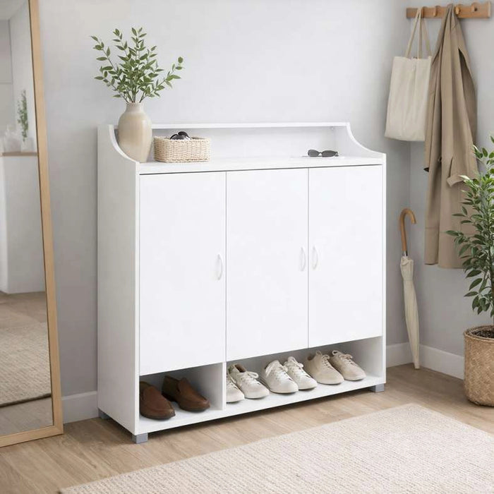 Ubesgoo Shoe Rack 21 Pairs - White