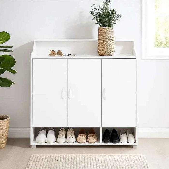 Ubesgoo Shoe Rack 21 Pairs - White
