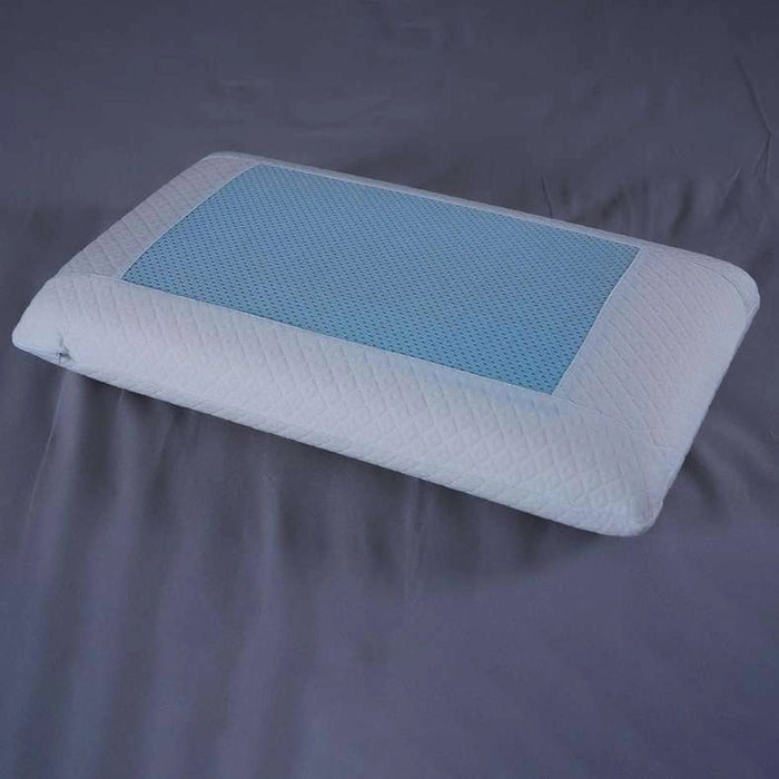 Ultra-Cool Memory Foam Cool Gel Pillow -White Pan Home