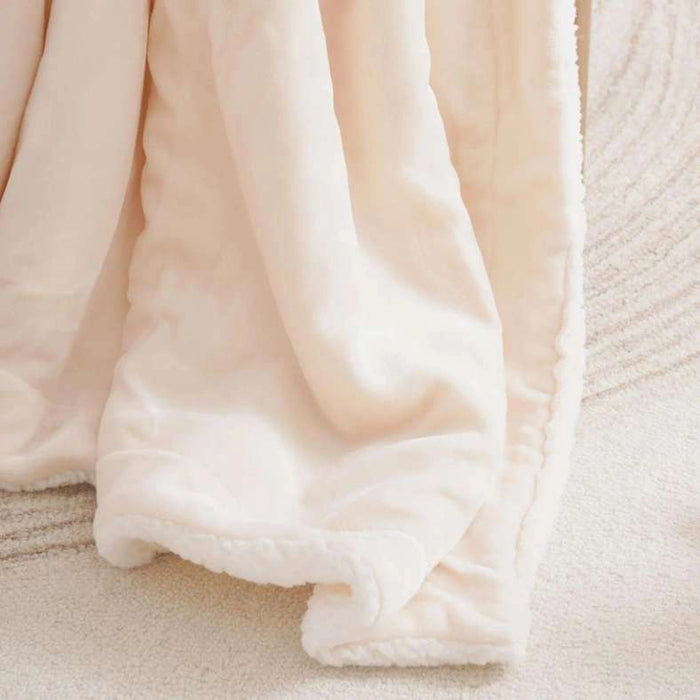 Ultra Cozy Sherpa Blanket 200X240Cm-Cream