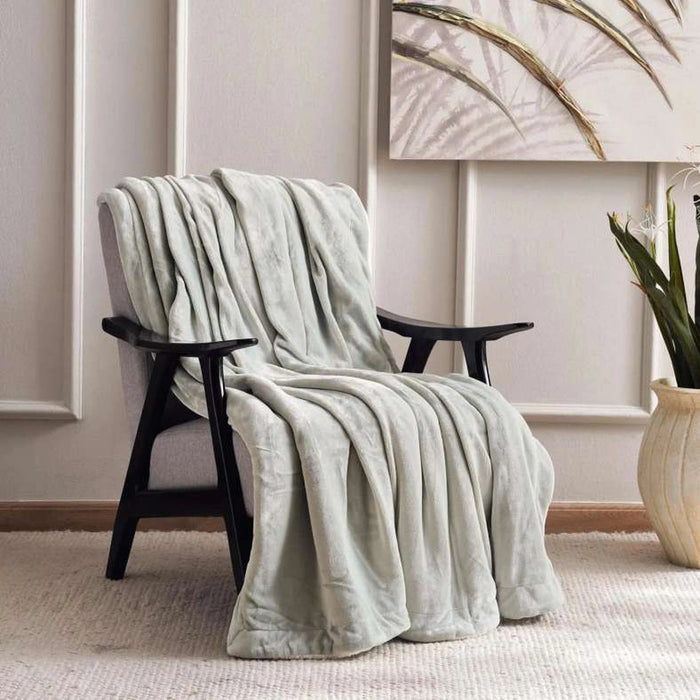 Ultra Cozy Sherpa Blanket 200X240Cm-Pale Aqua