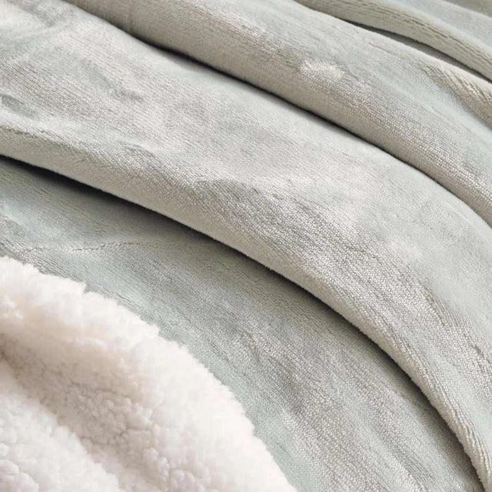 Ultra Cozy Sherpa Blanket 200X240Cm-Pale Aqua
