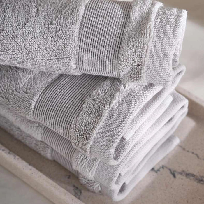 Ultra Luxe 780 Gsm Turkish Cotton 4Pk Fingertip Towel 30X30 Cm - Nickle
