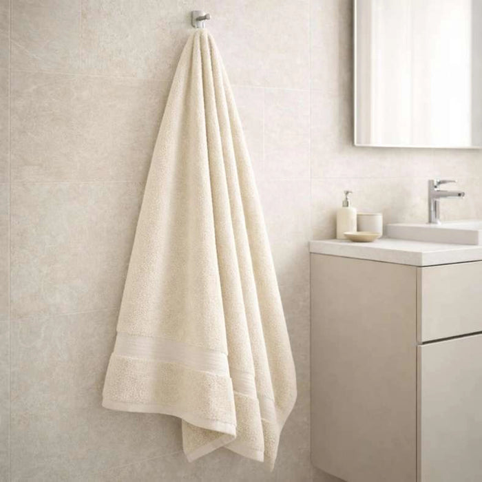 Ultra Luxe 780 Gsm Turkish Cotton Bath Towel 70X140 Cm-Cream