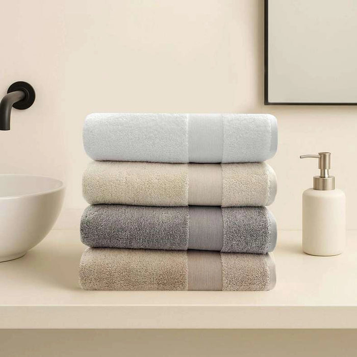 Ultra Luxe 780 Gsm Turkish Cotton Bath Towel 70X140 Cm-Cream