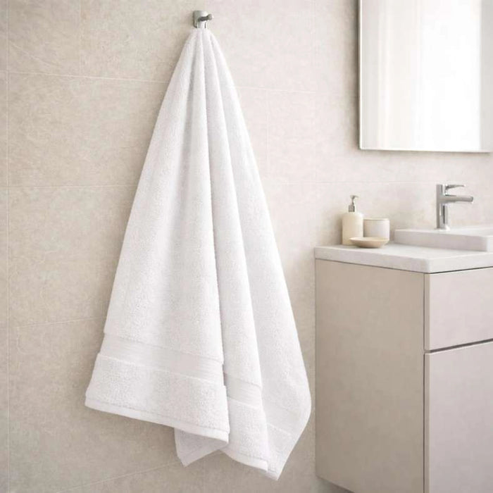 Ultra Luxe 780 Gsm Turkish Cotton Bath Towel 70X140 Cm-White