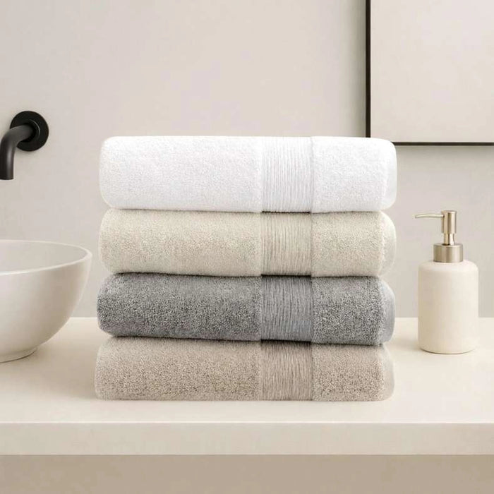 Ultra Luxe 780 Gsm Turkish Cotton Bath Towel 70X140 Cm-White