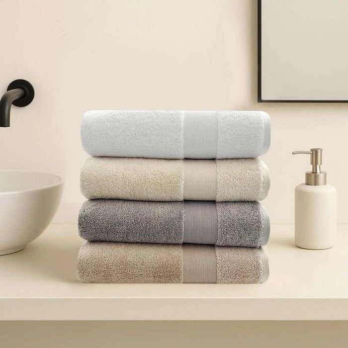 Ultra Luxe 780 Gsm Turkish Cotton Hand Towel 50X90 Cm-Cream