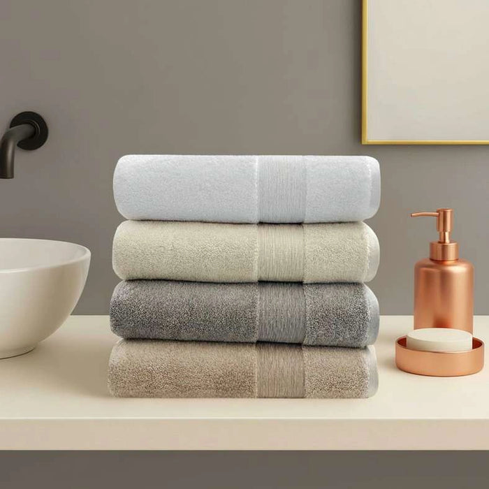Ultra Luxe 780 Gsm Turkish Cotton Hand Towel 50X90 Cm-Nickle