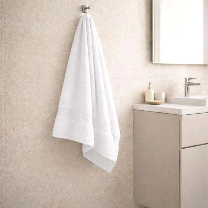 Ultra Luxe 780 Gsm Turkish Cotton Hand Towel 50X90 Cm-White