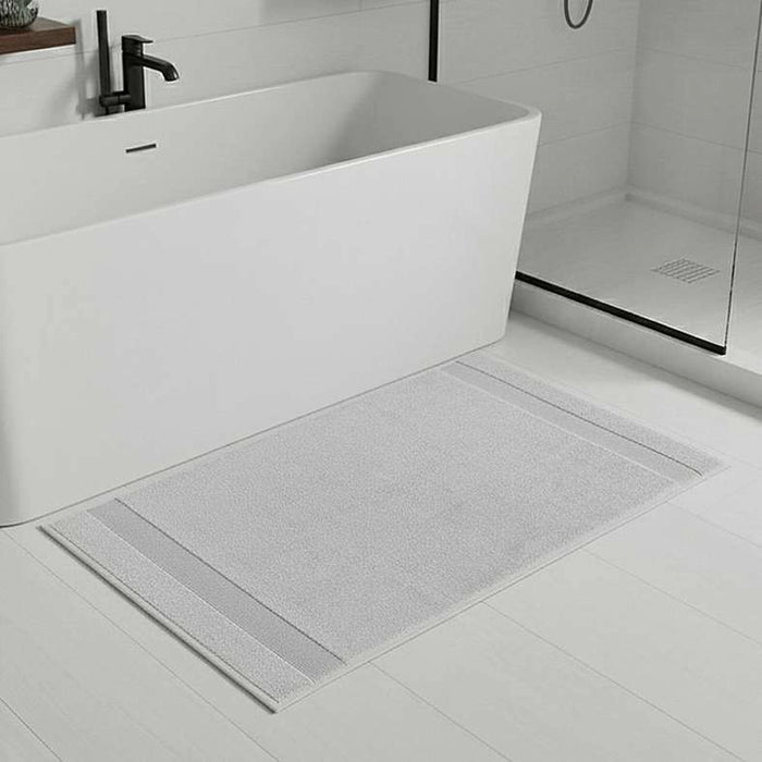 Ultra Luxe Turkish Anti Slip Bathmat 50X80Cm-Nickle