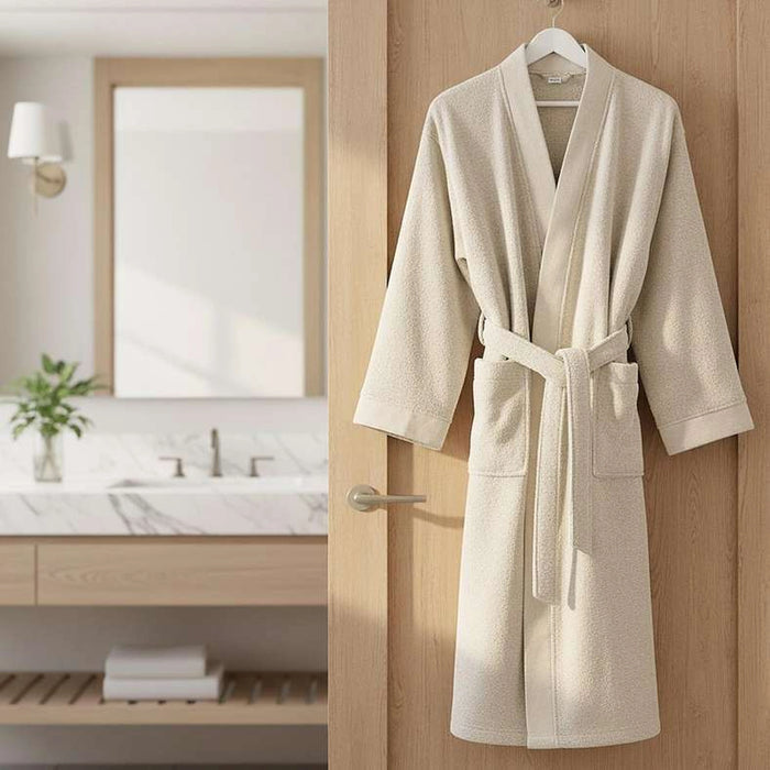 Ultra Luxe Turkish Bathrobe L/Xl-Cream