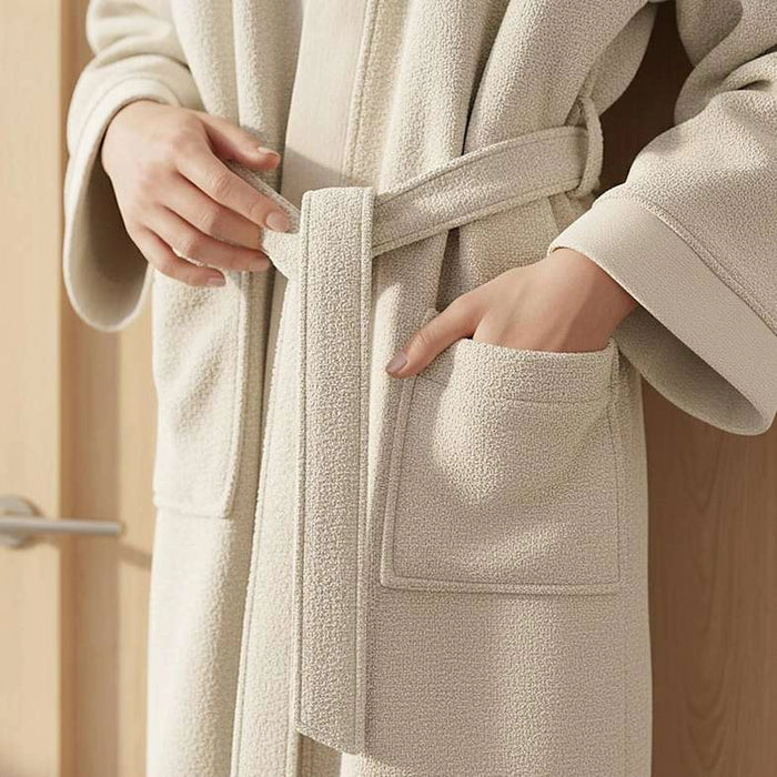 Ultra Luxe Turkish Bathrobe S/M-Cream