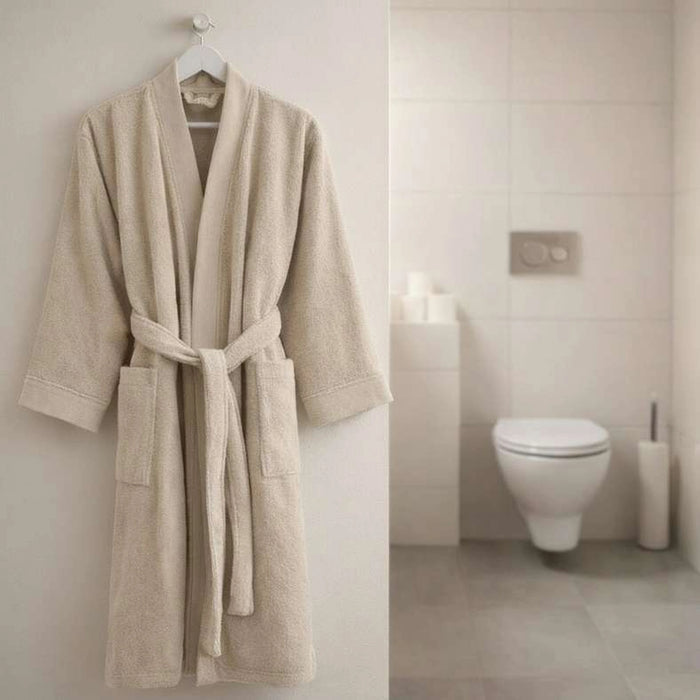 Ultra Luxe Turkish Bathrobe S/M-Sand