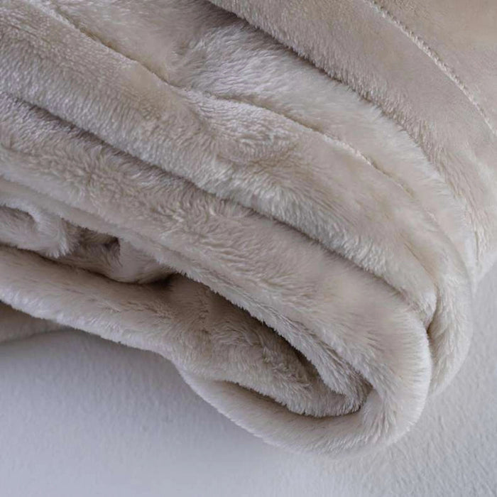 Ultra Plush Blanket -Beige Pan Home