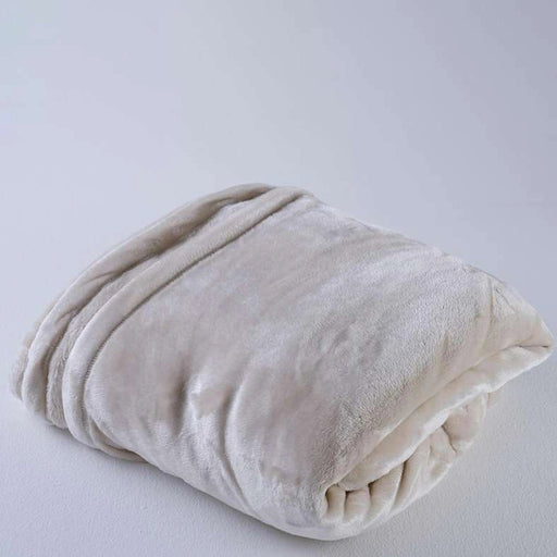 Ultra Plush Blanket 220X240cm-Beige Pan Home