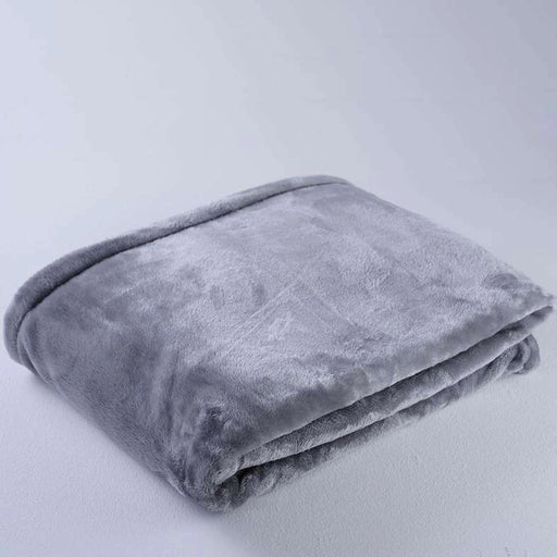 Ultra Plush Blanket 220X240cm-Grey Pan Home