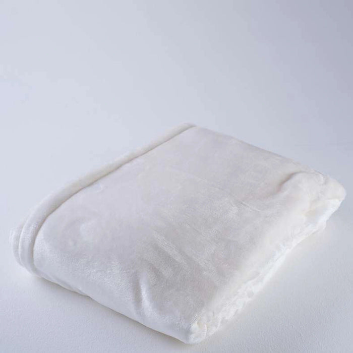Ultra Plush Blanket 220X240cm-Ivory Pan Home