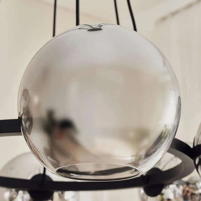Ultralume 6-Light E-27 Pendant Lamp 87X54-160Cm - Matte Black