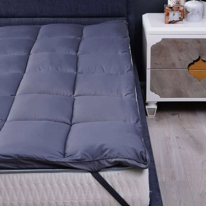 Ultrasoft Mattress Topper 120X200+4Cm-Charcoal