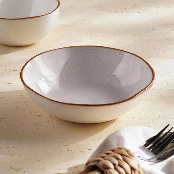 Umina Stoneware Salad Bowl Dia19Cm -White