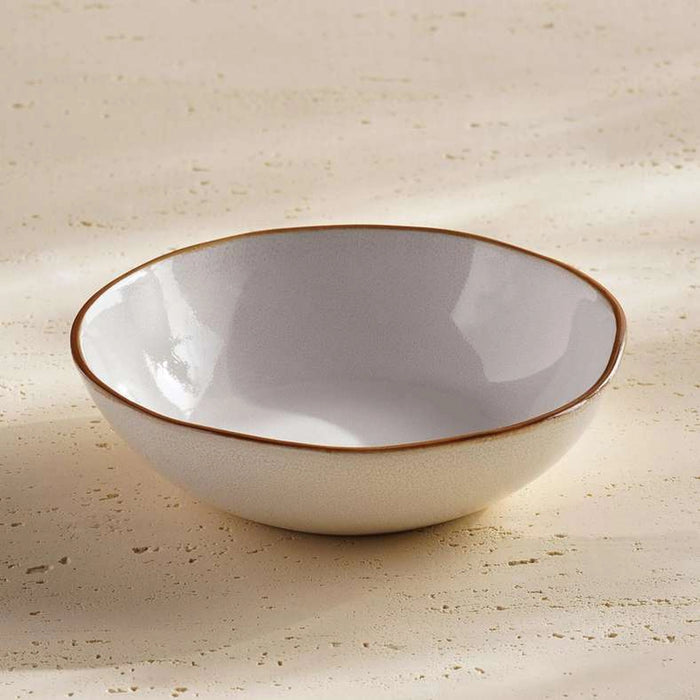 Umina Stoneware Salad Bowl Dia19Cm -White