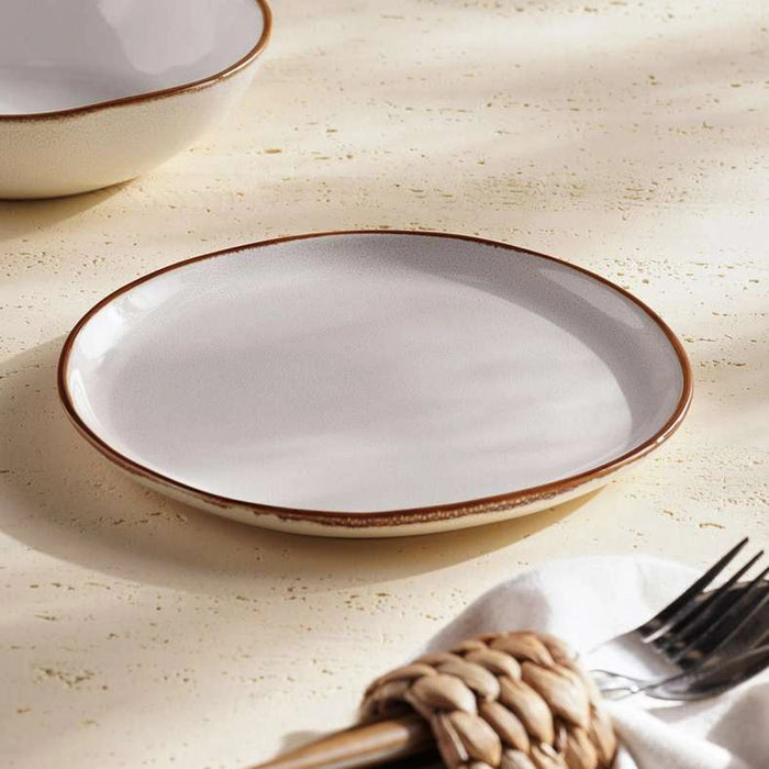 Umina Stoneware Side Plate Dia20.5Cm -White