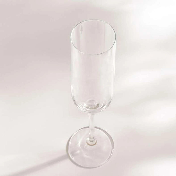 Umma 6-Piece Flute Crystal Glass Set 200Ml -Clear