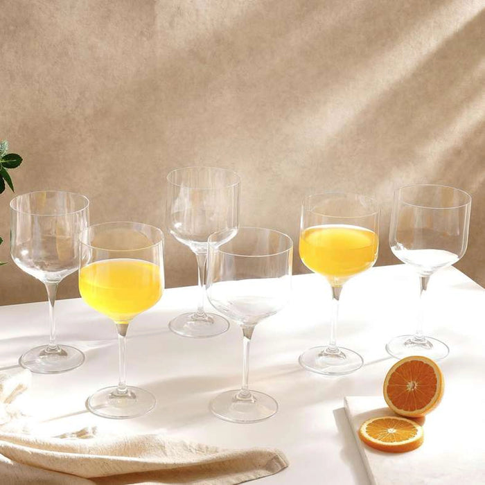 Umma 6-Piece Stemware Crystal Glass Set 490Ml -Clear