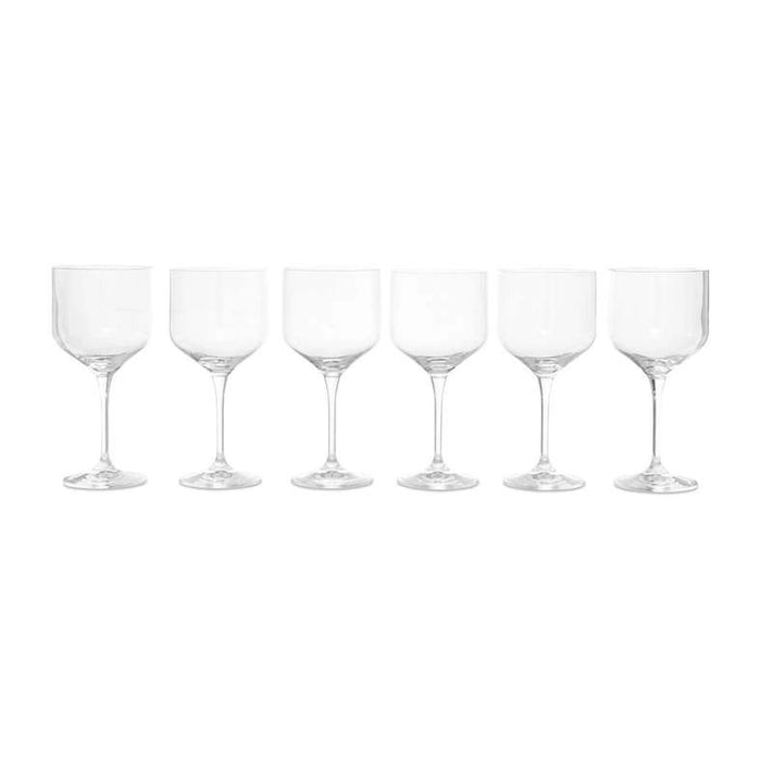 Umma 6-Piece Stemware Crystal Glass Set 490Ml -Clear