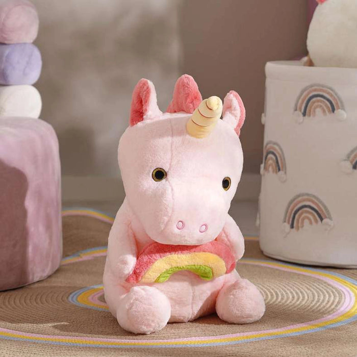 Unicorn Cuddly Fur Toy 48X26X25Cm - Pink