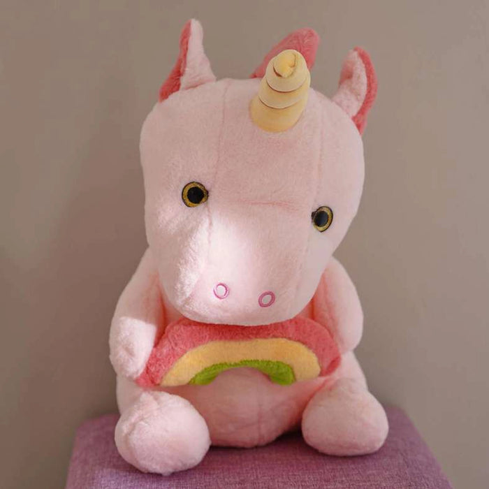 Unicorn Cuddly Fur Toy 48X26X25Cm - Pink