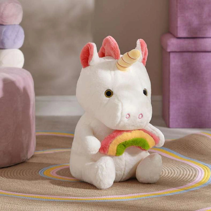 Unicorn Cuddly Fur Toy 48X26X25Cm - White