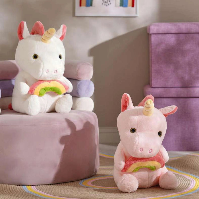 Unicorn Cuddly Fur Toy 48X26X25Cm - White