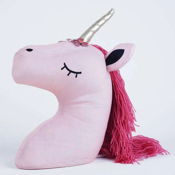 Unicorn Wall Decor 35X15X30Cm Pink