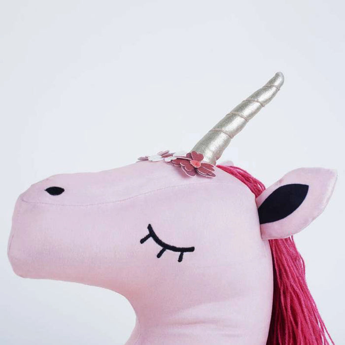 Unicorn Wall Decor 35X15X30Cm Pink