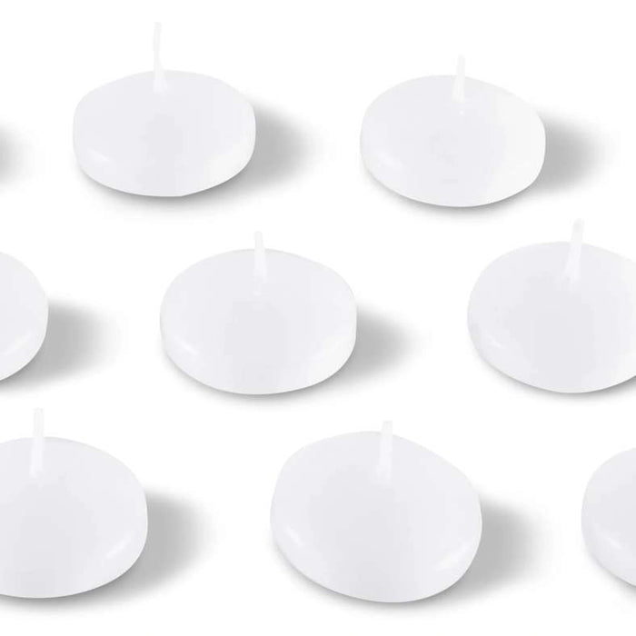 Unscented 24-Piece Floating Candle 4X2Cm - White