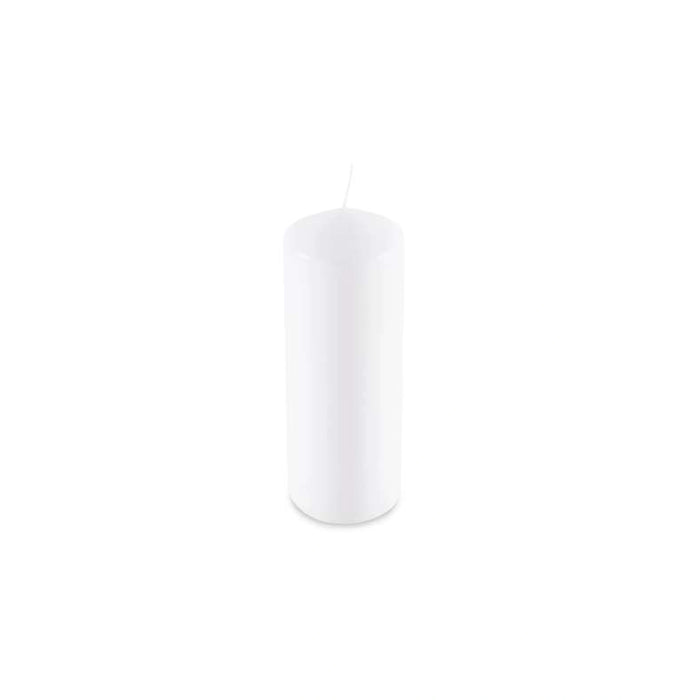 Unscented Pillar Candle Dia 7X19Cm - White