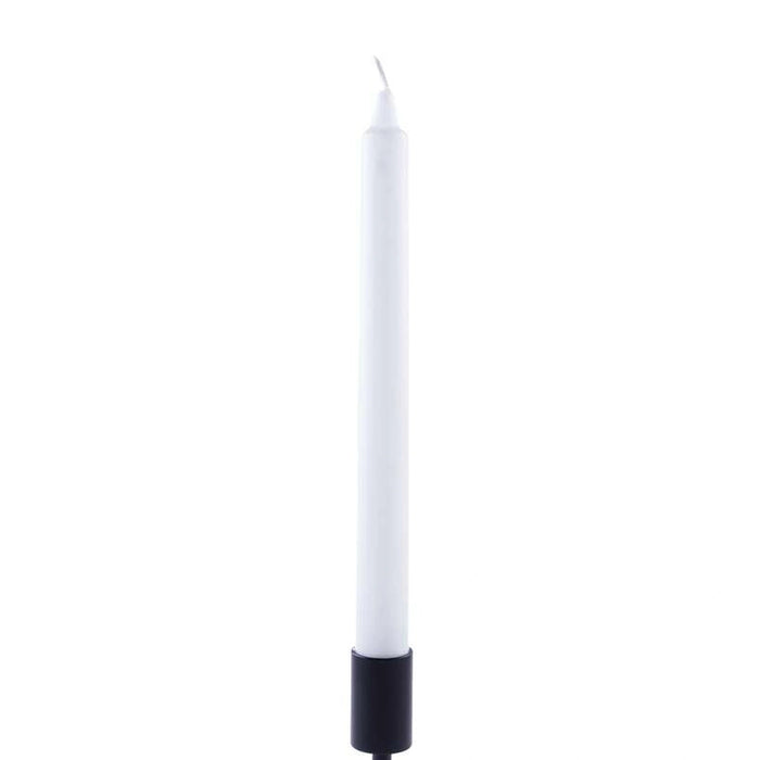 Unscented White 8 -Piece Taper Candle - 6 Hrs Pan Home