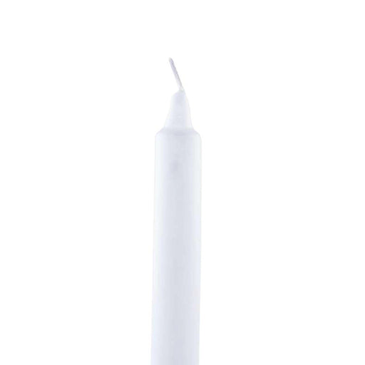 Unscented White 8 -Piece Taper Candle - 6 Hrs Pan Home