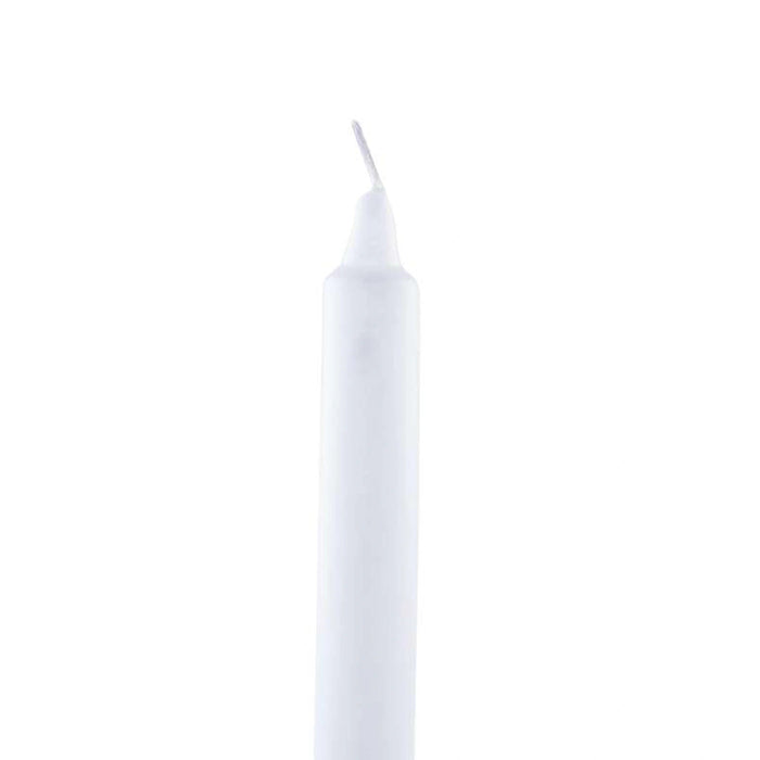 Unscented White 8 -Piece Taper Candle - 6 Hrs Pan Home