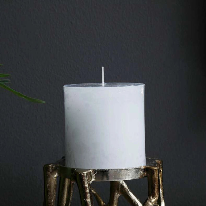 Unscented White Pillar Candle - 45 Hrs