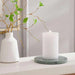 Unscented White Pillar Candle - 55 Hrs Pan Home