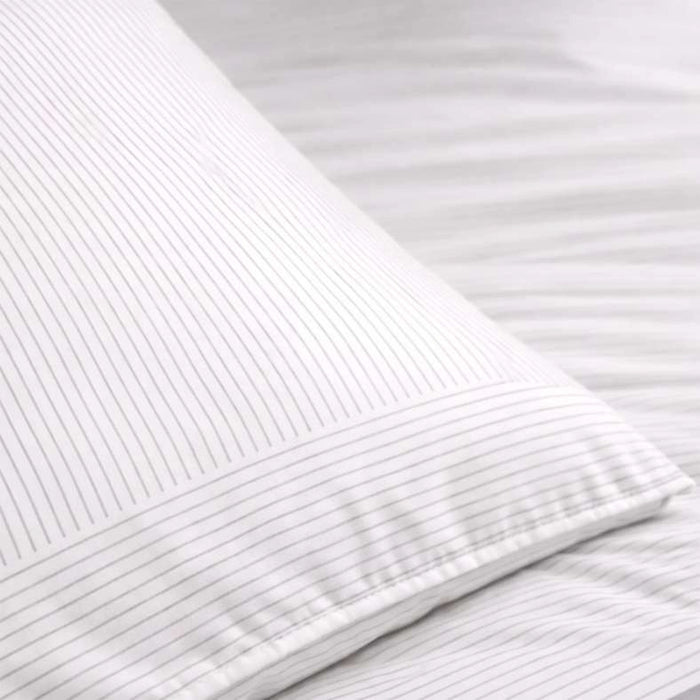 Urban Studio Horizon Printed 3-Piece Queen Comforter Set 160X240Cm -White/Grey