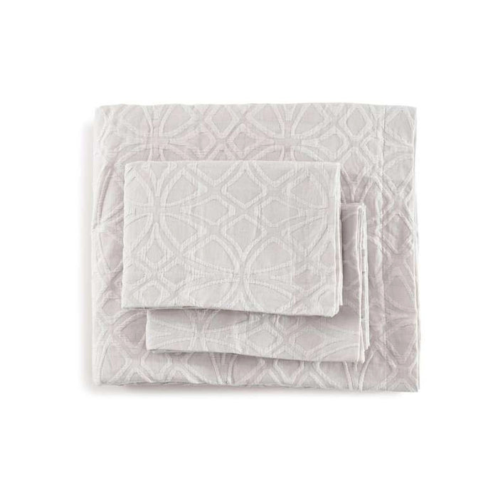 Urban Studio Nicole Matelasse Jacquard 3-Piece Queen Duvet Cover Set 200X200Cm - Grey