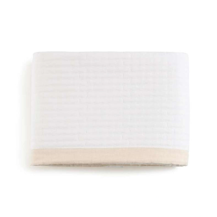 Urban Studio Olivia Border Bedspread 220X240Cm - Beige